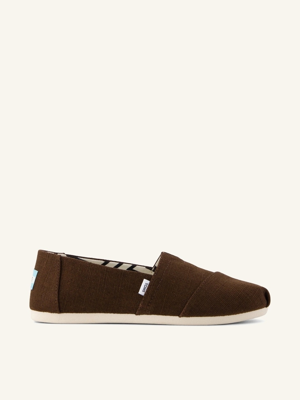 Toms Brown Canvas Slip-On Casual Shoe